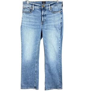 J.Crew Jeans Women 29 Blue Mid-Rise Flare Crop Stretch Denim 1058